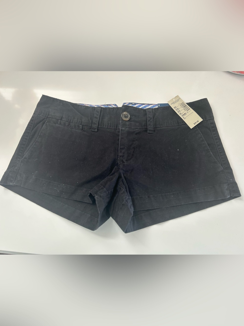 American Eagle Outfitters Women's Stretch Chino “Favorite Short” in Black